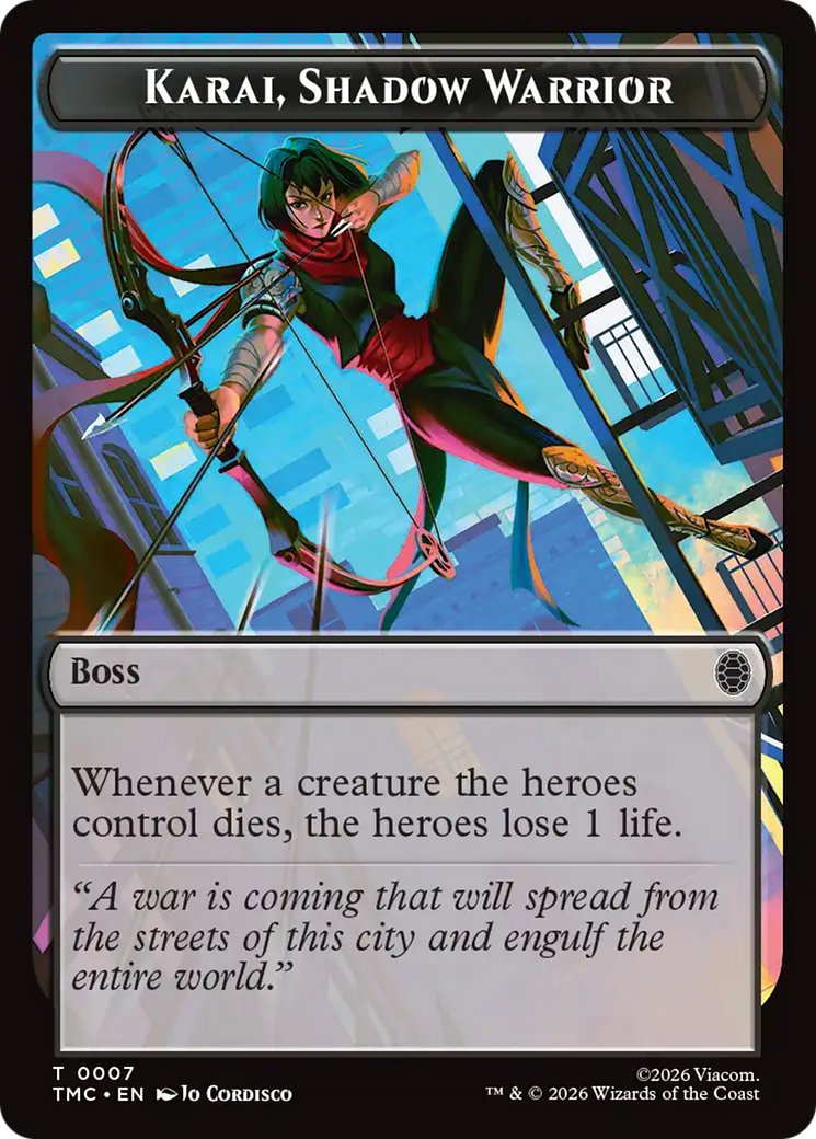 Karai, Shadow Warrior [Teenage Mutant Ninja Turtles Commander Tokens] | Empire Gaming NC