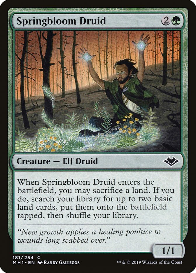 Springbloom Druid [Modern Horizons] | Empire Gaming NC