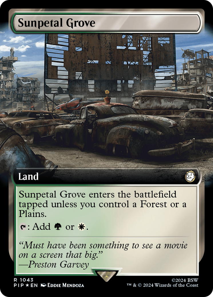 Sunpetal Grove (Extended Art) (Surge Foil) [Fallout] | Empire Gaming NC