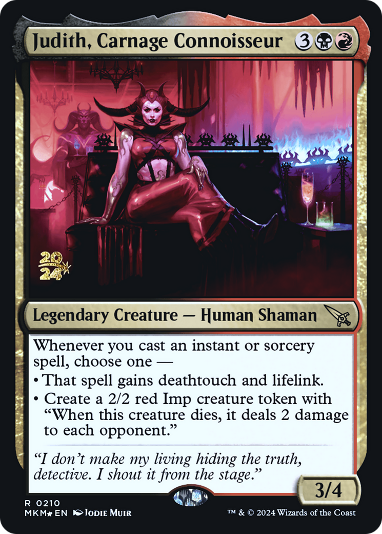 Judith, Carnage Connoisseur [Murders at Karlov Manor Prerelease Promos] | Empire Gaming NC