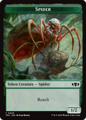 Wall // Spider Double-Sided Token [Tarkir: Dragonstorm Commander Tokens] | Empire Gaming NC