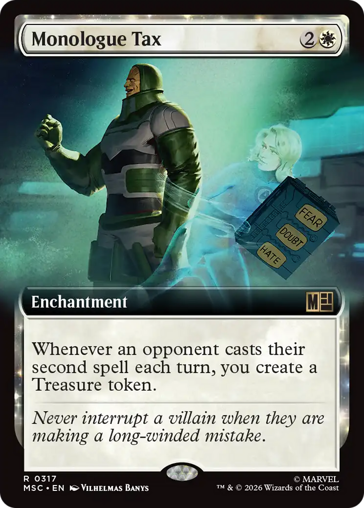 Monologue Tax (Extended Art) [Marvel Super Heroes Commander] | Empire Gaming NC
