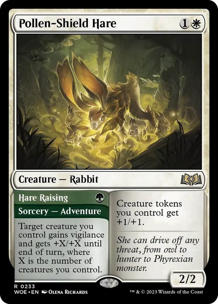 Pollen-Shield Hare // Hare Raising [Wilds of Eldraine] | Empire Gaming NC