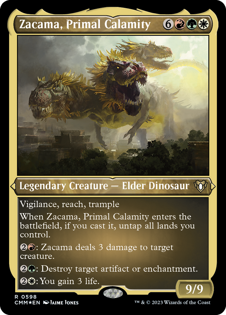 Zacama, Primal Calamity (Foil Etched) [Commander Masters] | Empire Gaming NC