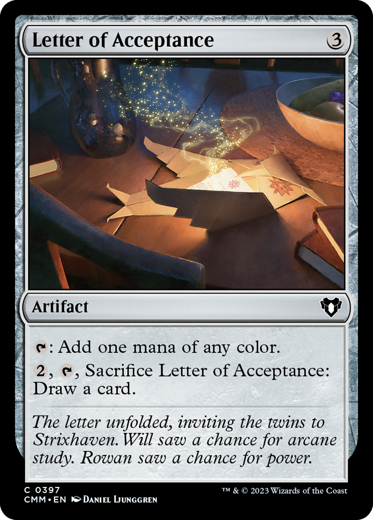 Letter of Acceptance [Commander Masters] | Empire Gaming NC