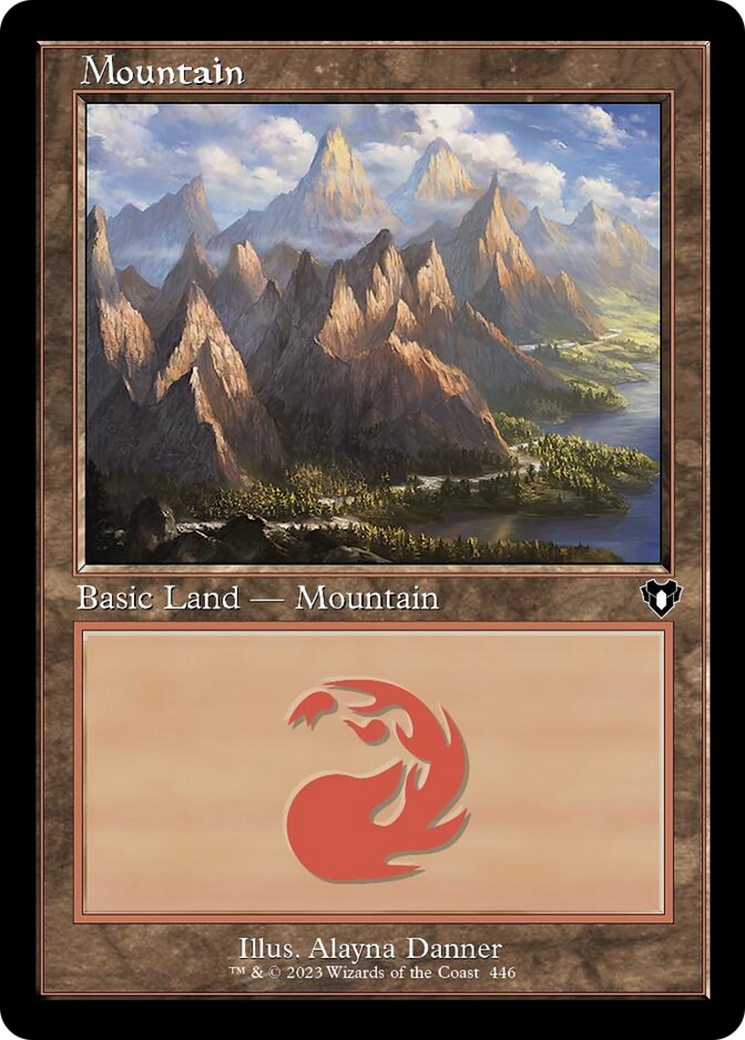 Mountain (446) (Retro) [Commander Masters] | Empire Gaming NC