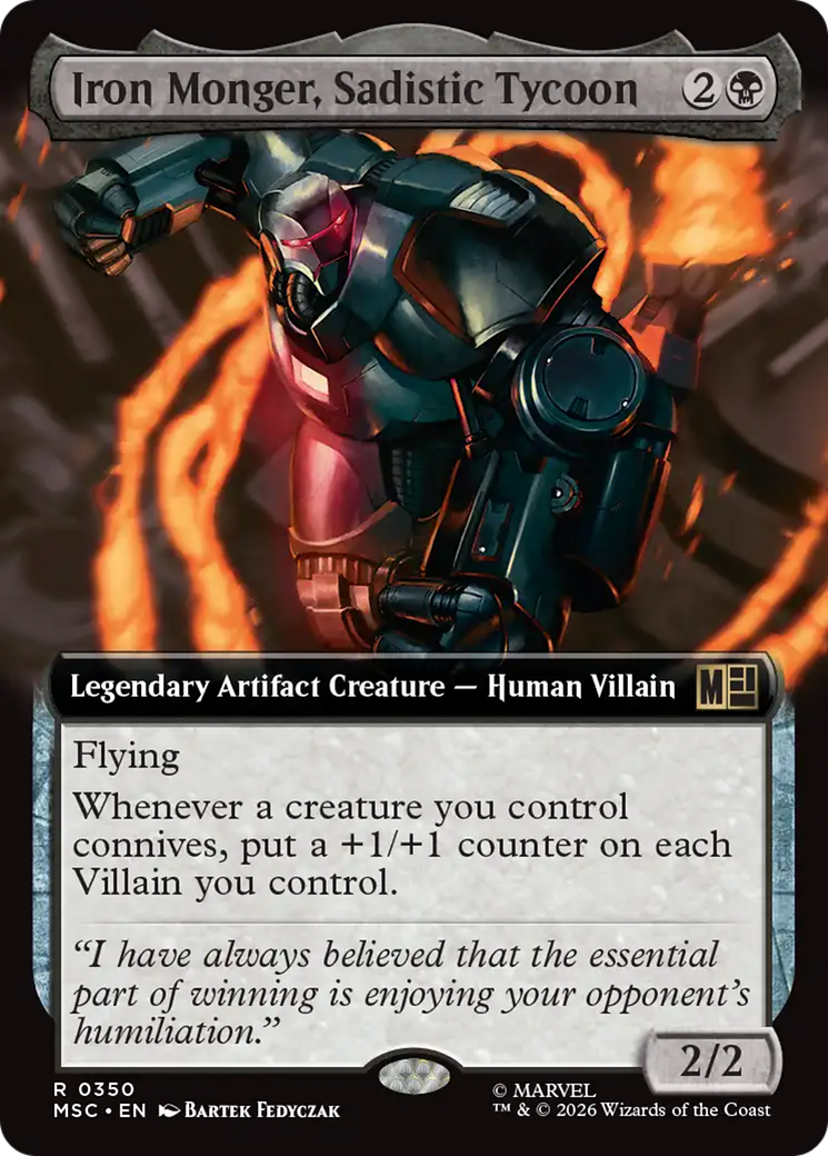 Iron Monger, Sadistic Tycoon (Extended Art) [Marvel Super Heroes Commander] | Empire Gaming NC
