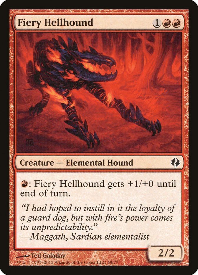 Fiery Hellhound [Duel Decks: Venser vs. Koth] | Empire Gaming NC