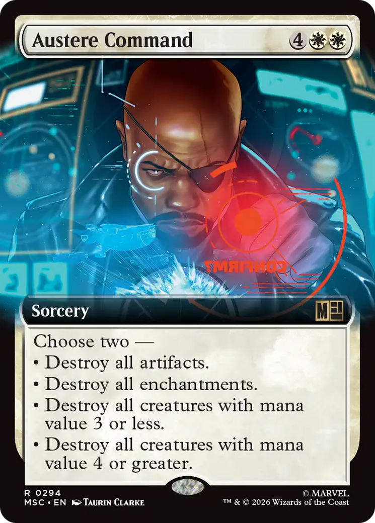 Austere Command (Extended Art) [Marvel Super Heroes Commander] | Empire Gaming NC