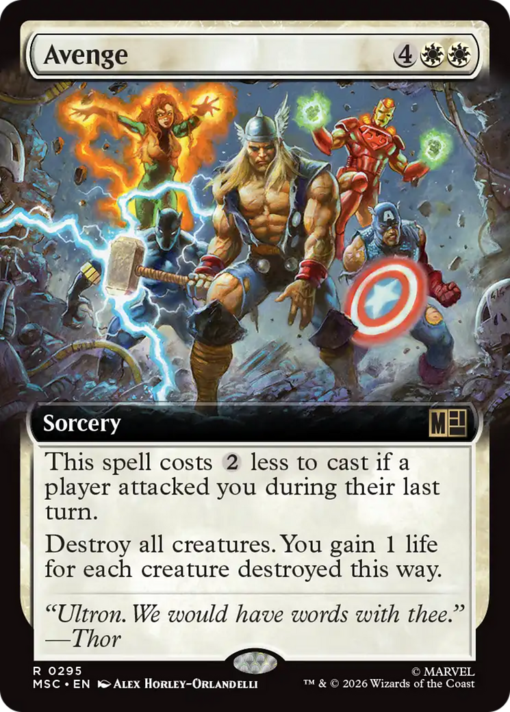 Avenge (Extended Art) [Marvel Super Heroes Commander] | Empire Gaming NC