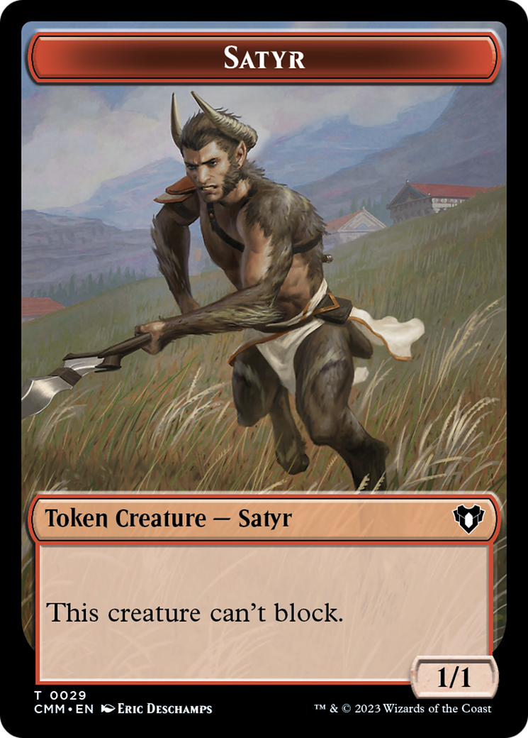 Satyr Token [Commander Masters Tokens] | Empire Gaming NC