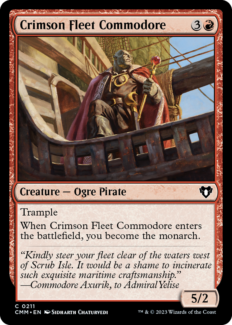 Crimson Fleet Commodore [Commander Masters] | Empire Gaming NC