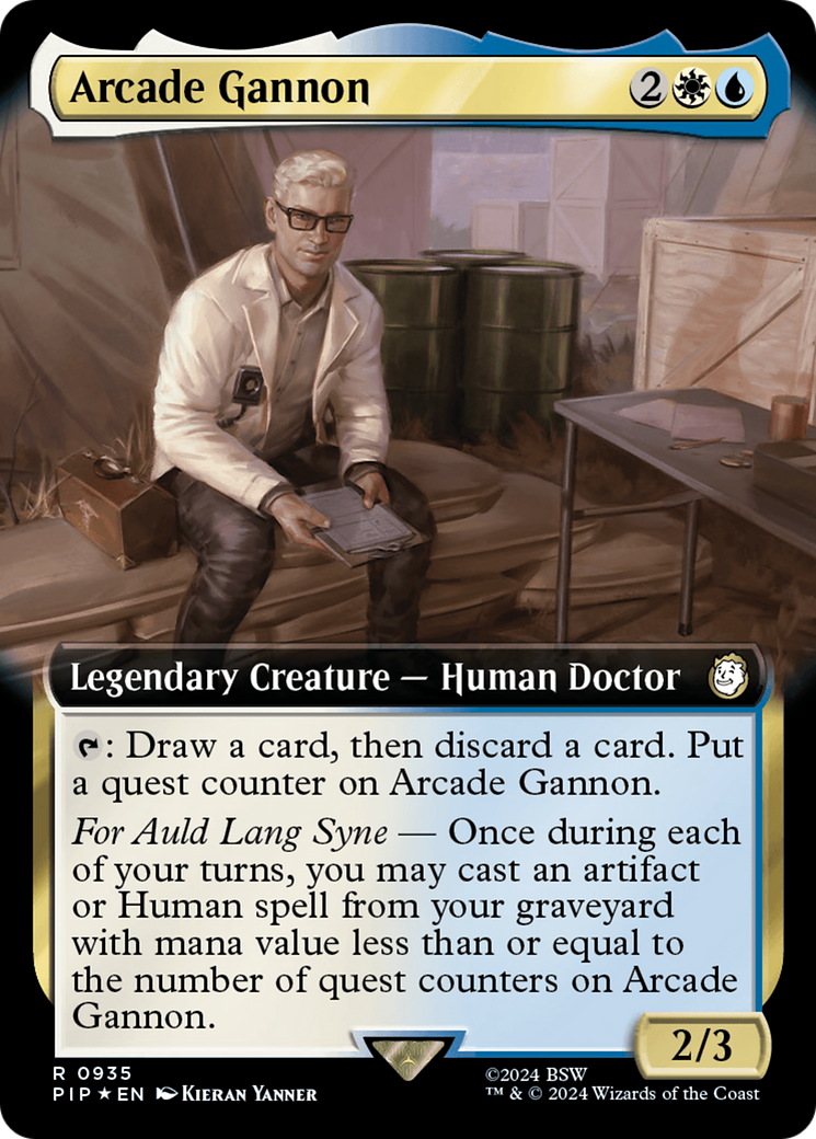 Arcade Gannon (Extended Art) (Surge Foil) [Fallout] | Empire Gaming NC