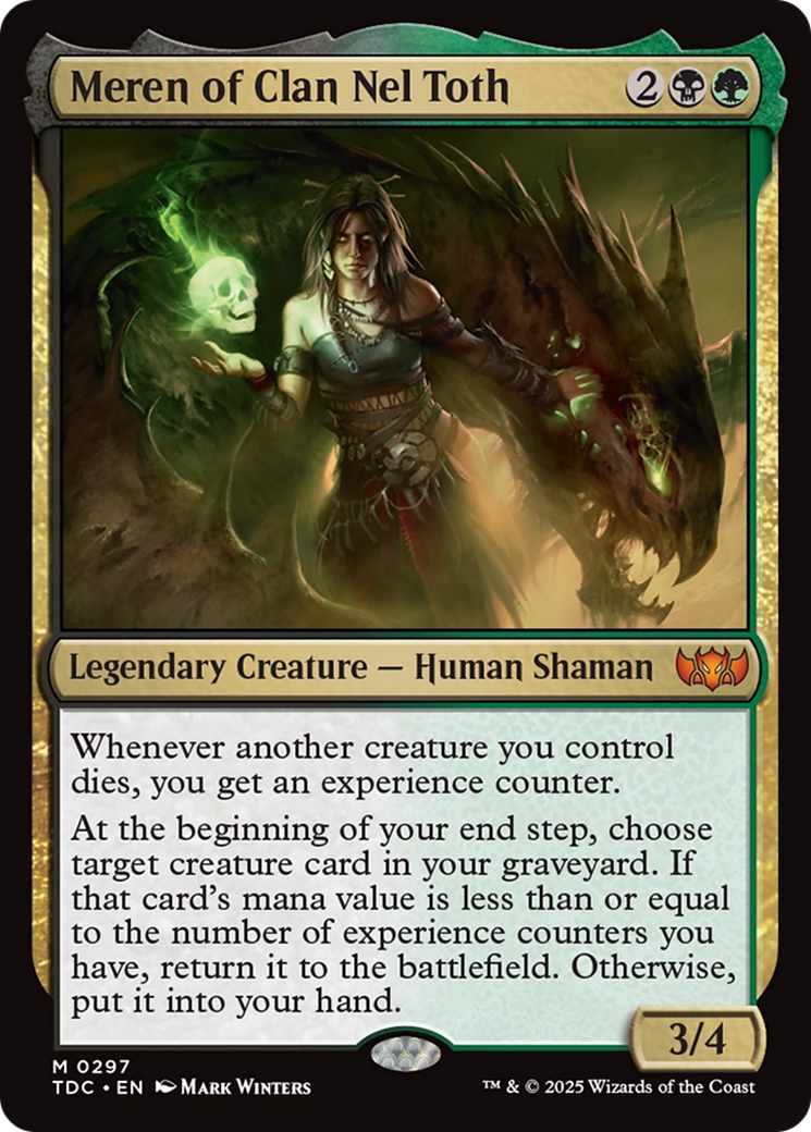 Meren of Clan Nel Toth [Tarkir: Dragonstorm Commander] | Empire Gaming NC