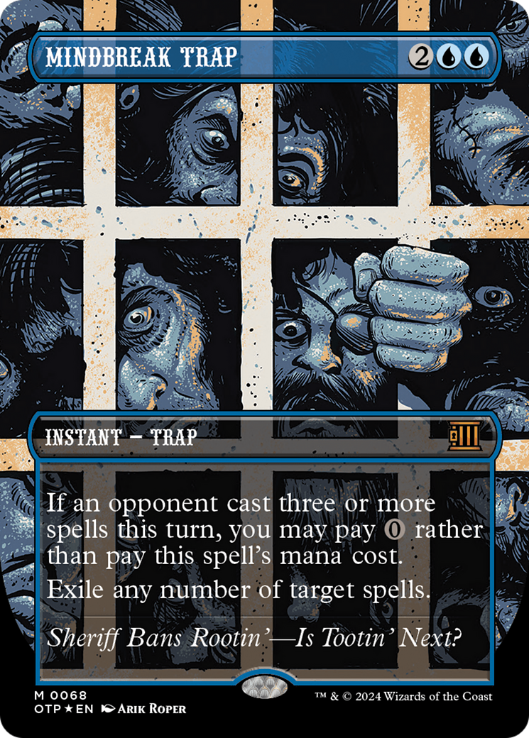 Mindbreak Trap (Textured Foil) [Outlaws of Thunder Junction: Breaking News] | Empire Gaming NC