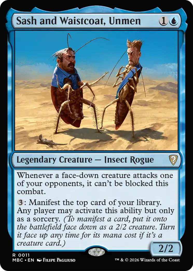 Sash and Waistcoat, Unmen [Mystery Booster: Commander Edition] | Empire Gaming NC