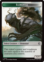 Rhino Warrior // Elemental (0010) Double-Sided Token [Lorwyn Eclipsed Tokens] | Empire Gaming NC