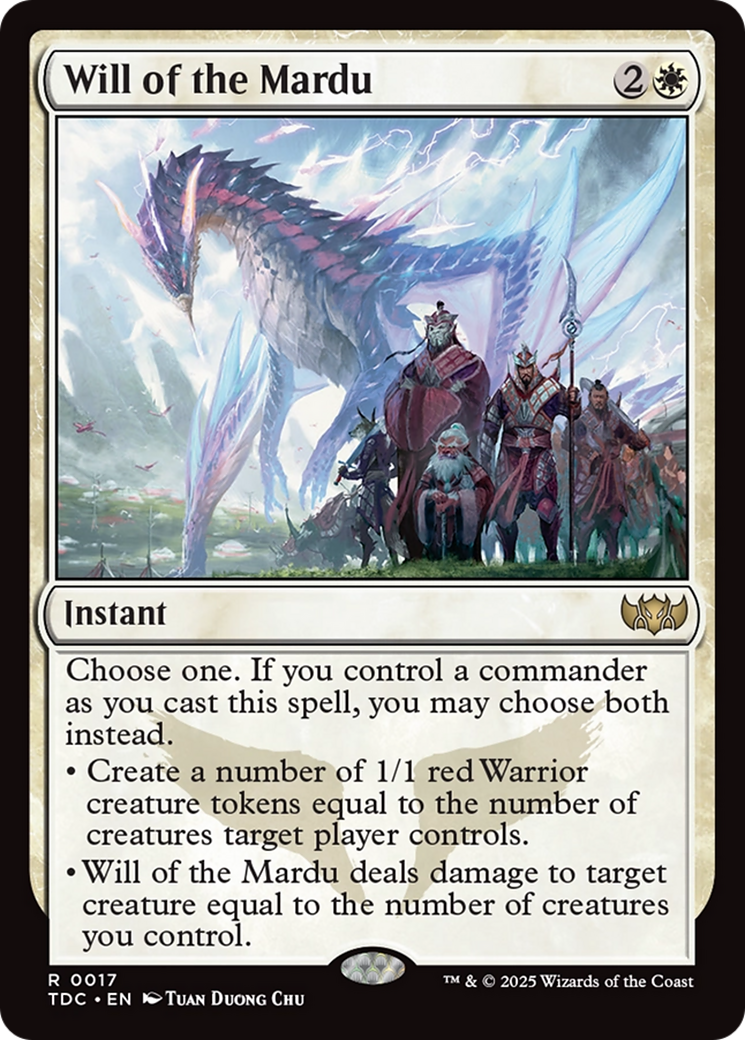 Will of the Mardu [Tarkir: Dragonstorm Commander] | Empire Gaming NC