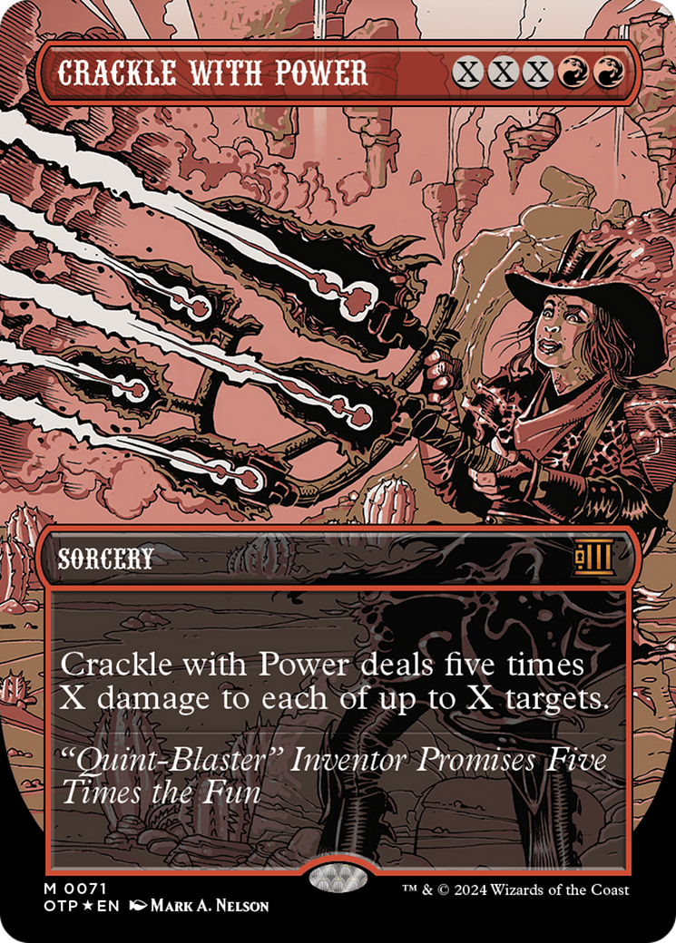 Crackle with Power (Textured Foil) [Outlaws of Thunder Junction: Breaking News] | Empire Gaming NC