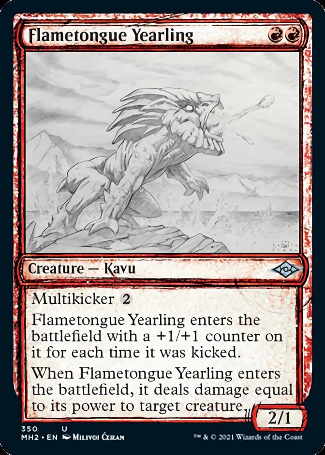 Flametongue Yearling (Sketch) [Modern Horizons 2] | Empire Gaming NC