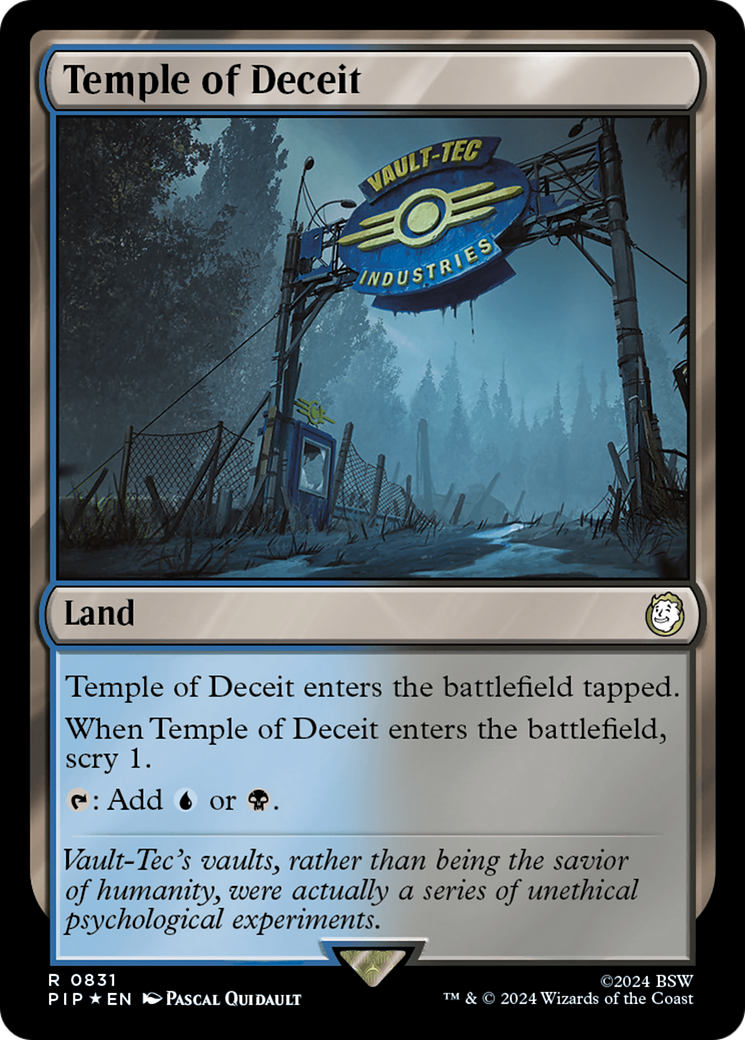 Temple of Deceit (Surge Foil) [Fallout] | Empire Gaming NC