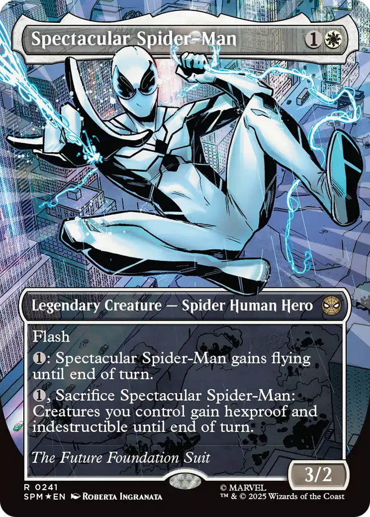 Spectacular Spider-Man (0241) (Borderless) (Textured Foil) [Marvel's Spider-Man] | Empire Gaming NC