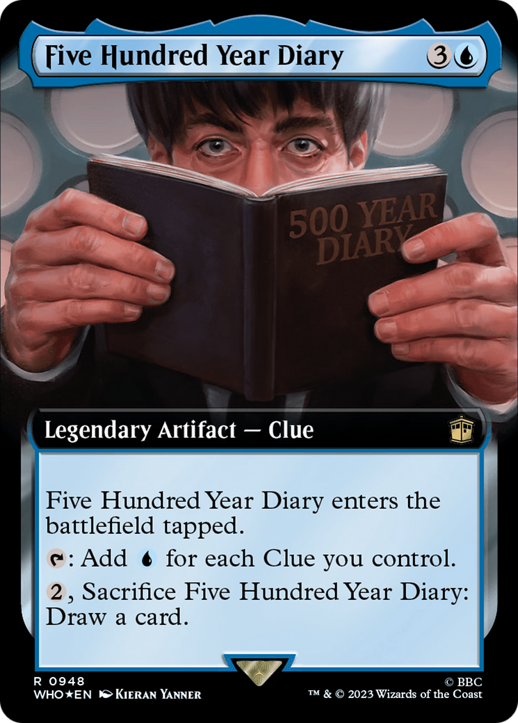 Five Hundred Year Diary (Extended Art) (Surge Foil) [Doctor Who] | Empire Gaming NC