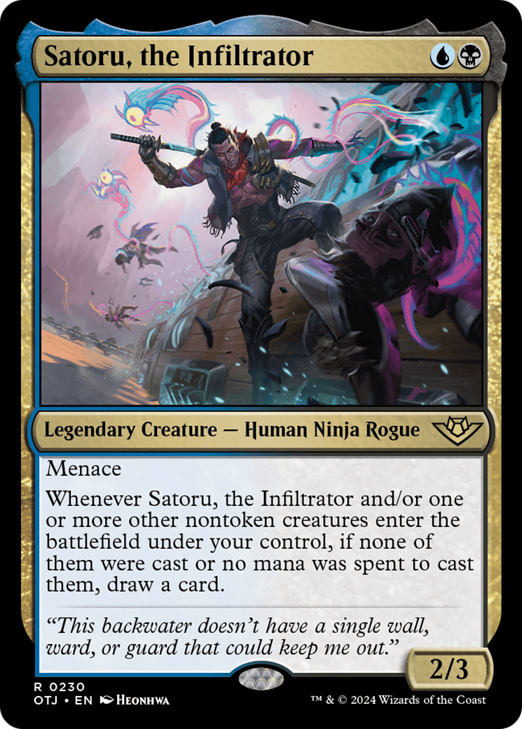 Satoru, the Infiltrator [Outlaws of Thunder Junction] | Empire Gaming NC