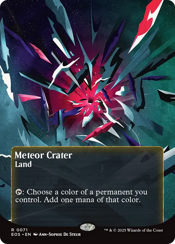 Meteor Crater (0071) (Borderless) [Edge of Eternities: Stellar Sights] | Empire Gaming NC