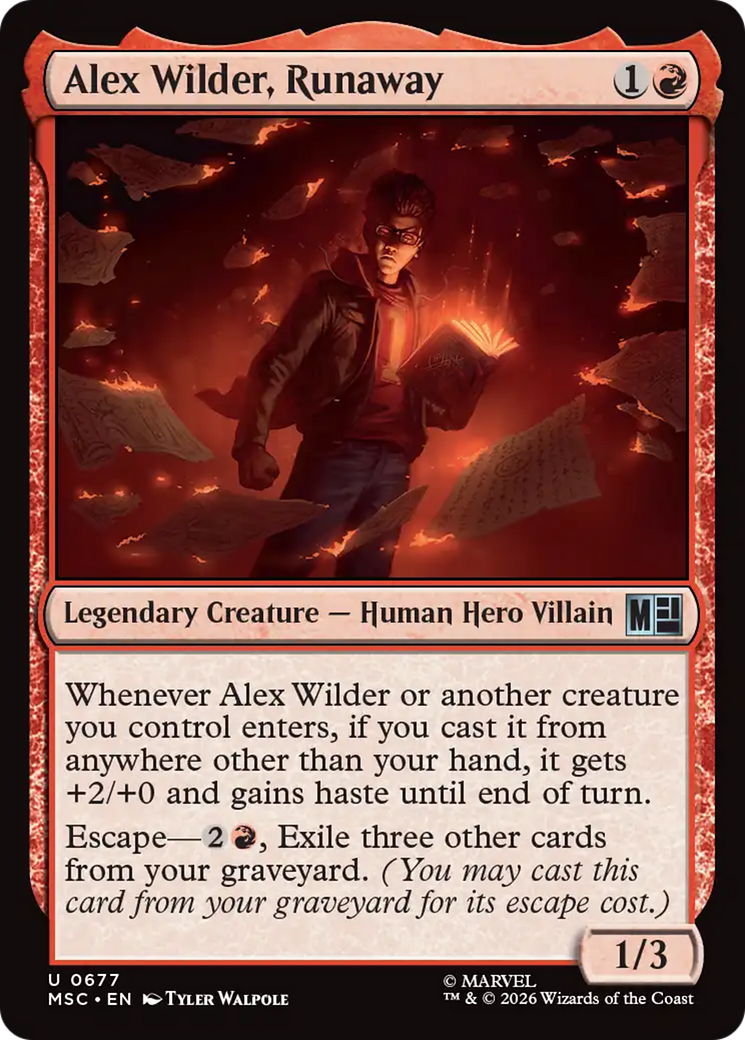 Alex Wilder, Runaway [Marvel Super Heroes Commander] | Empire Gaming NC