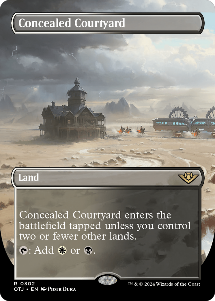 Concealed Courtyard (Borderless) [Outlaws of Thunder Junction] | Empire Gaming NC