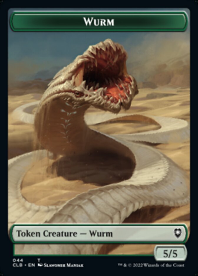 Phyrexian Beast // Wurm Double-Sided Token [Commander Legends: Battle for Baldur's Gate Tokens] | Empire Gaming NC