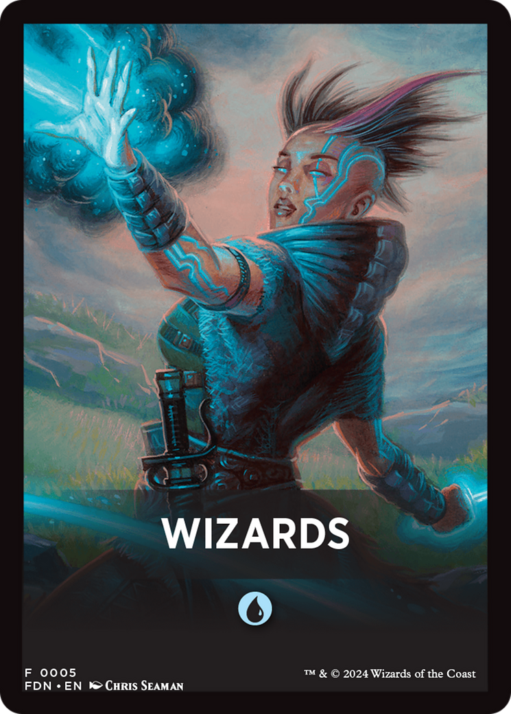 Wizards Theme Card [Foundations Tokens] | Empire Gaming NC