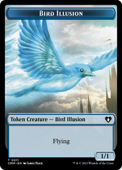 Spirit (0039) // Bird Illusion Double-Sided Token [Commander Masters Tokens] | Empire Gaming NC