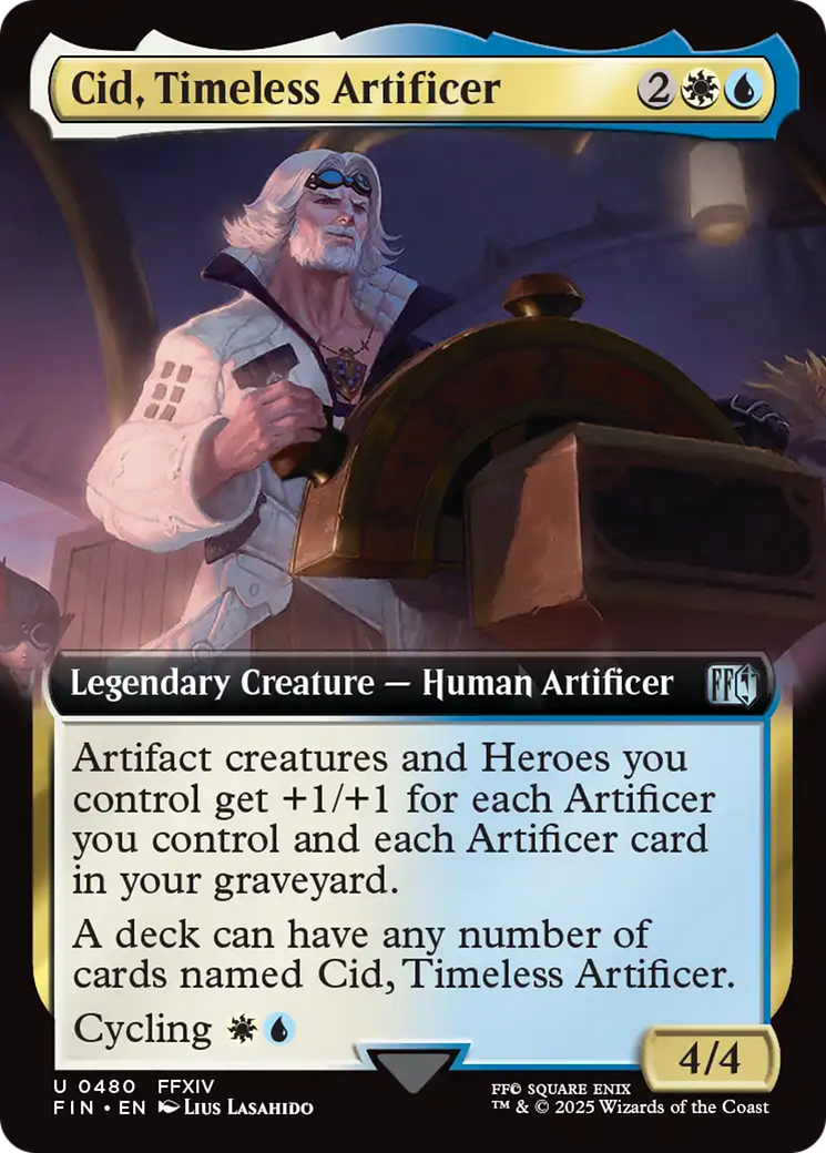Cid, Timeless Artificer (Extended Art) [FINAL FANTASY] | Empire Gaming NC