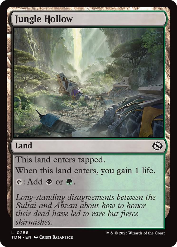 Jungle Hollow [Tarkir: Dragonstorm] | Empire Gaming NC