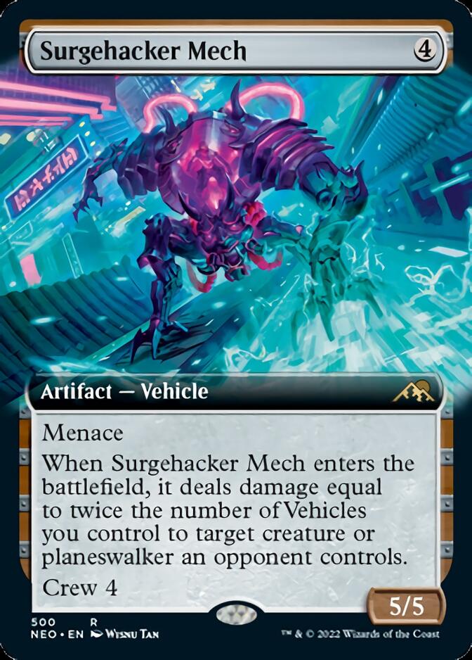 Surgehacker Mech (Extended Art) [Kamigawa: Neon Dynasty] | Empire Gaming NC