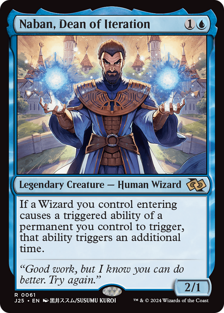 Naban, Dean of Iteration (Anime) [Foundations Jumpstart] | Empire Gaming NC