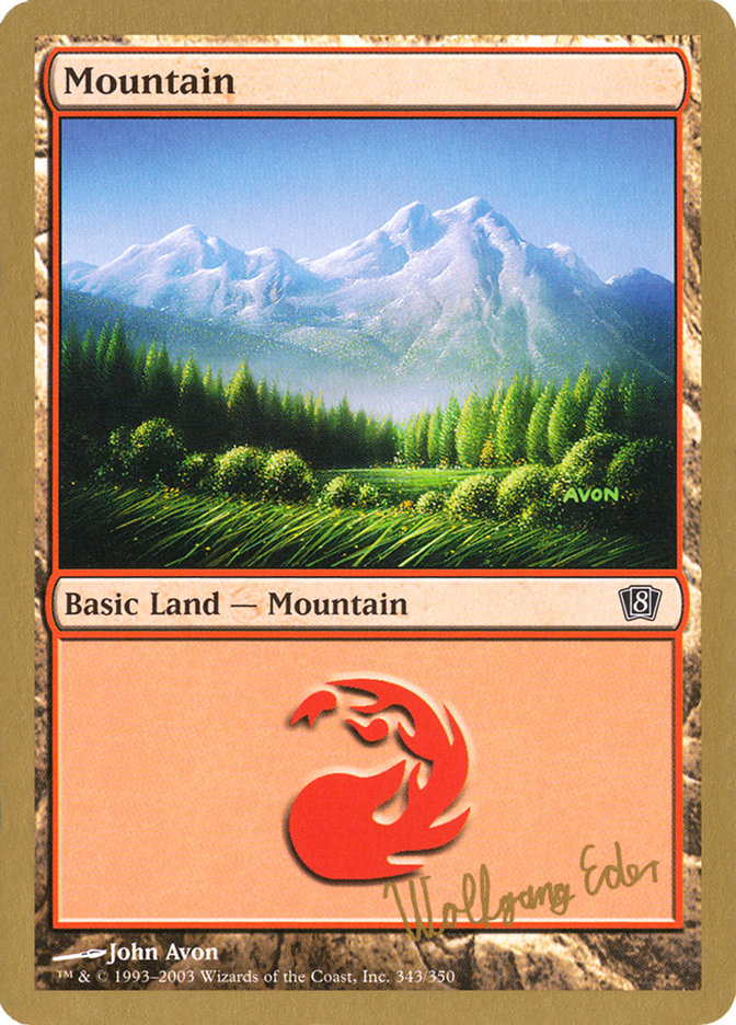 Mountain (we343) (Wolfgang Eder) [World Championship Decks 2003] | Empire Gaming NC