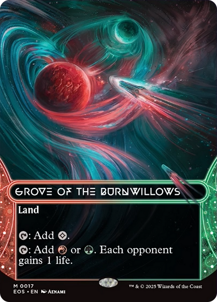 Grove of the Burnwillows (0017) (Borderless) [Edge of Eternities: Stellar Sights] | Empire Gaming NC