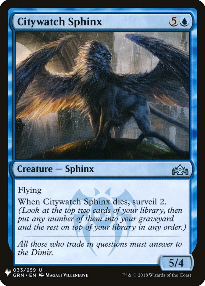 Citywatch Sphinx [Mystery Booster] | Empire Gaming NC