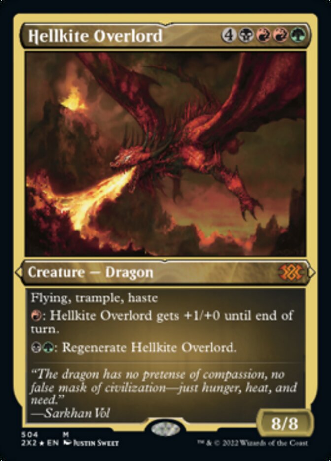 Hellkite Overlord (Foil Etched) [Double Masters 2022] | Empire Gaming NC