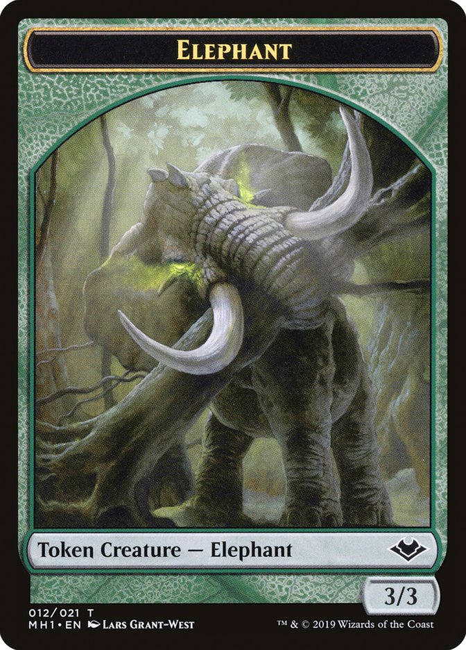 Elemental (008) // Elephant (012) Double-Sided Token [Modern Horizons Tokens] | Empire Gaming NC