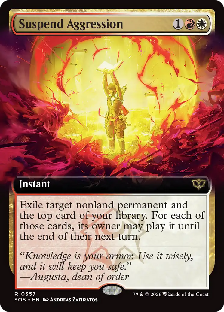 Suspend Aggression (Extended Art) [Secrets of Strixhaven] | Empire Gaming NC