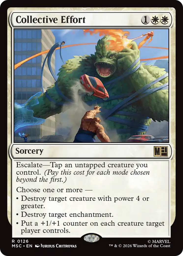 Collective Effort (Surge Foil) [Marvel Super Heroes Commander] | Empire Gaming NC