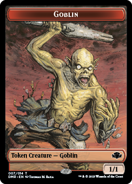 Goblin // Marit Lage Double-Sided Token [Dominaria Remastered Tokens] | Empire Gaming NC