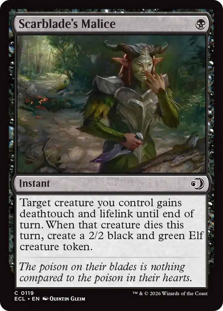 Scarblade's Malice [Lorwyn Eclipsed] | Empire Gaming NC