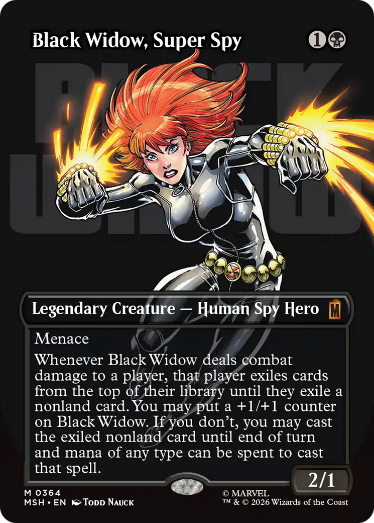 Black Widow, Super Spy (Borderless) (0364) [Marvel Super Heroes] | Empire Gaming NC