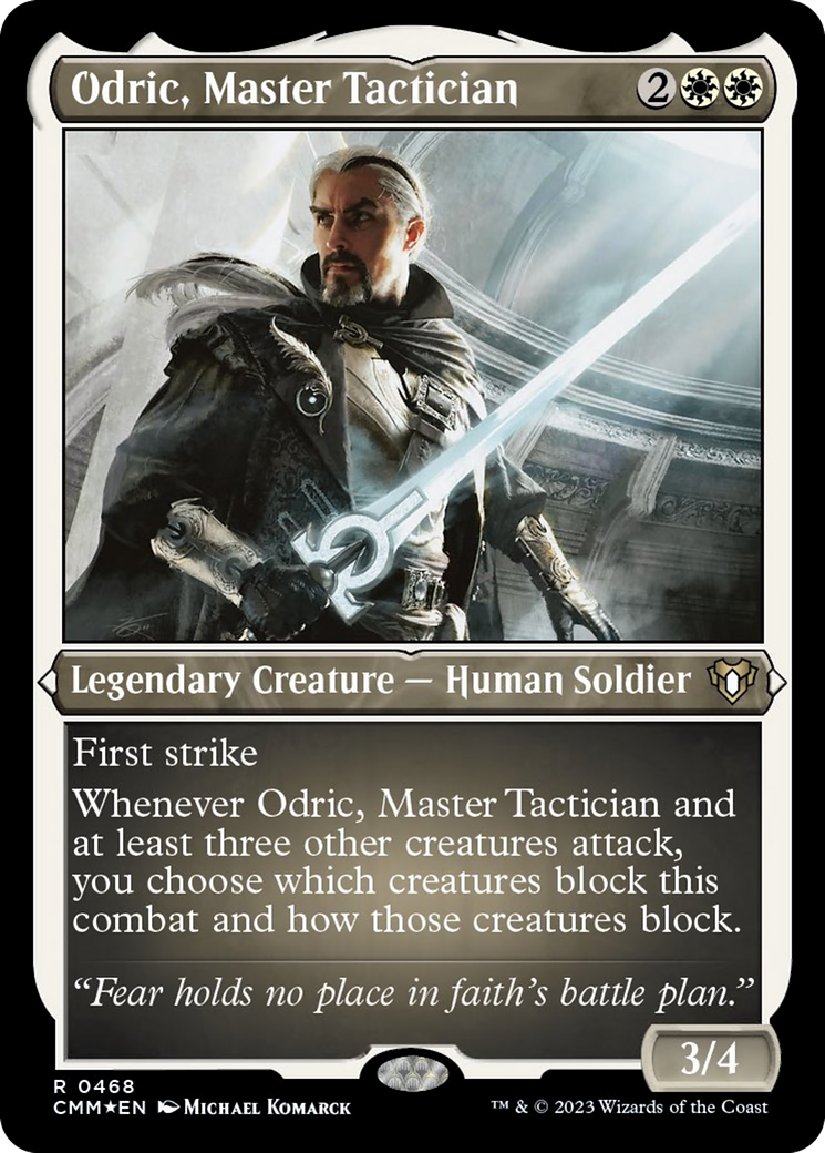 Odric, Master Tactician (Foil Etched) [Commander Masters] | Empire Gaming NC