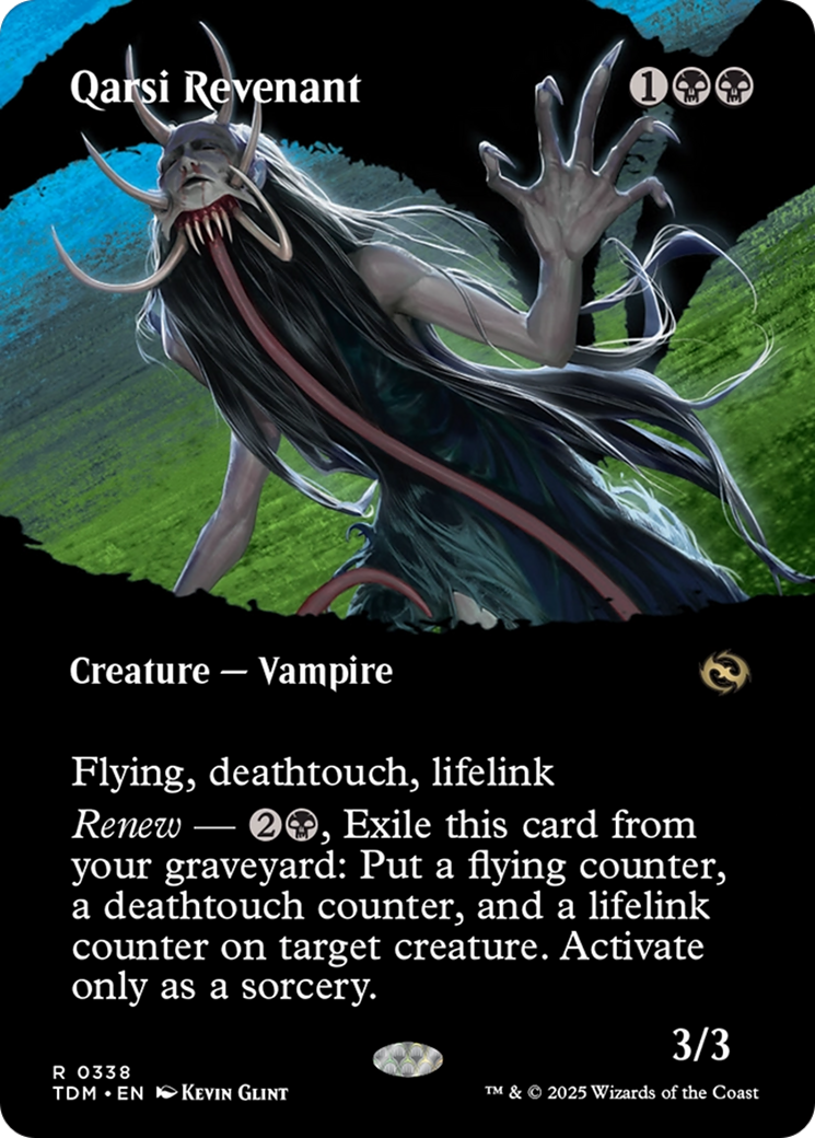 Qarsi Revenant (Borderless) [Tarkir: Dragonstorm] | Empire Gaming NC